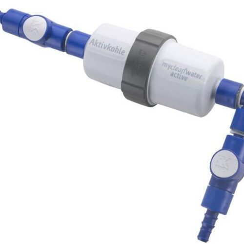 Reich myclean Water active Wasserfilter, Einbauset, einseitig gewinkelt, Schlauchanschluss