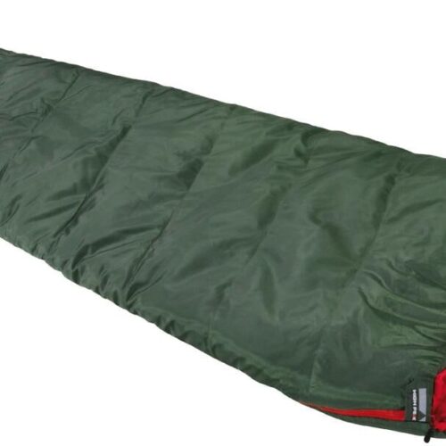 High Peak Black Arrow ECO Mumienschlafsack, 220cm, 8°C, grün/rot