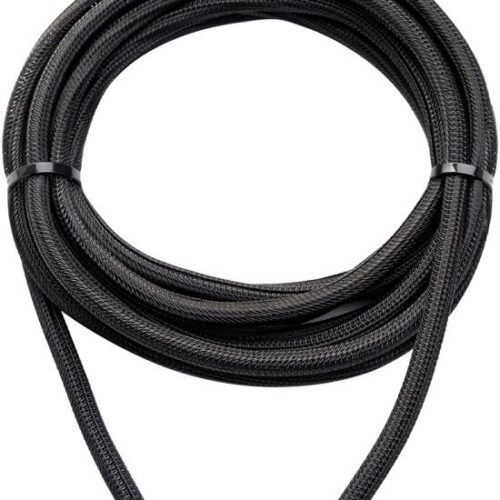 WATTSTUNDE® Geflechtsschlauch offen 13mm schwarz 5 Meter