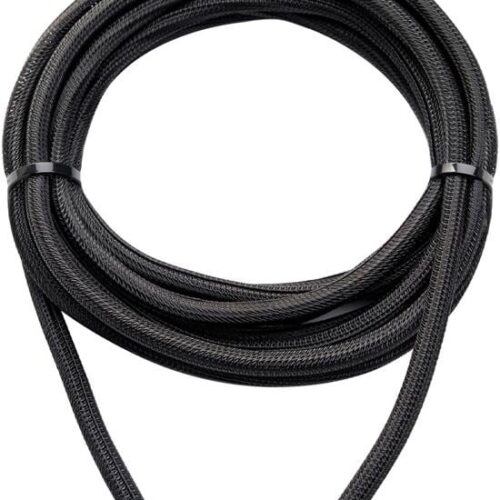 WATTSTUNDE® Geflechtsschlauch offen 19mm schwarz 5 Meter