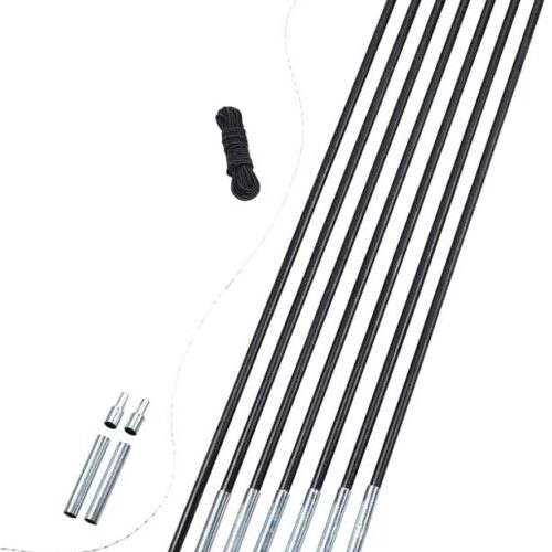 Easy Camp DIY Zelt-Gestänge, 9,5mm, schwarz