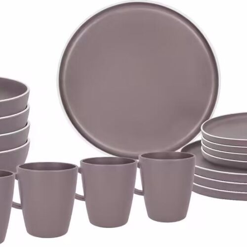 Brunner Dolomit Geschirrset, 16-teilig, rosé