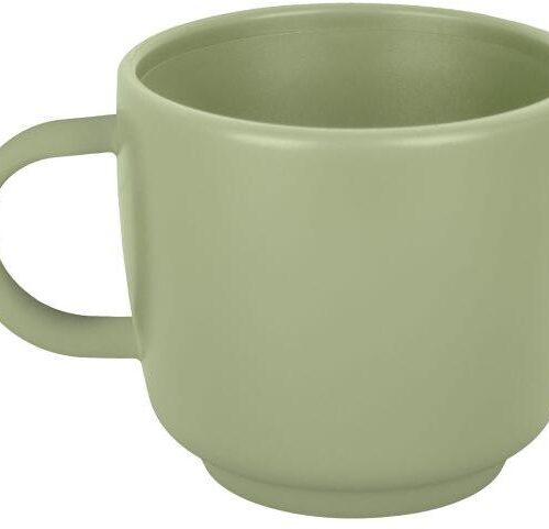 Brunner Dolomit Cappuccino Henkelbecher, grün