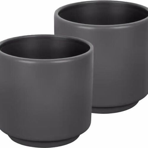 Brunner Dolomit InMano Espresso Set, 2-teilig, schwarz/grau