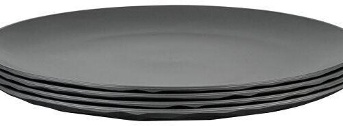 Koziol Club Organic Teller, Ø26cm, 4-teilig, grau