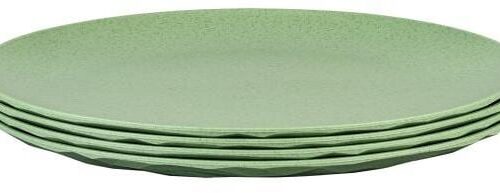 Koziol Club Organic Teller, Ø26cm, 4-teilig, grün
