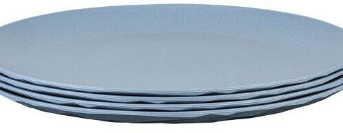 Koziol Club Organic Teller, Ø26cm, 4-teilig, blau