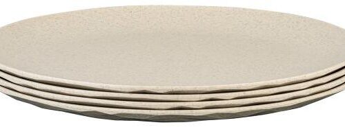 Koziol Club Organic Teller, Ø26cm, 4-teilig, sand