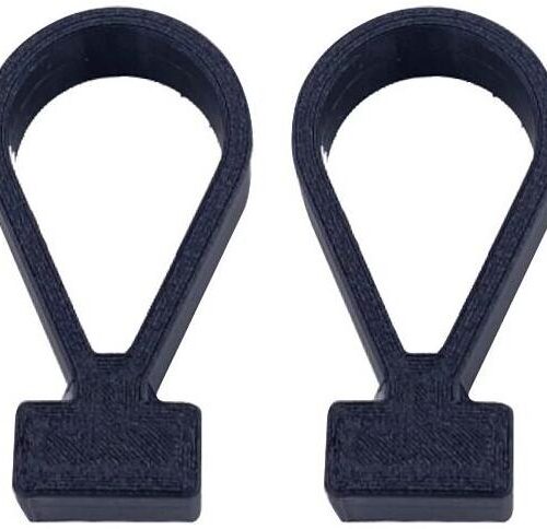 Bent C-Schienen Adapter für Reimo Schiene, schwarz