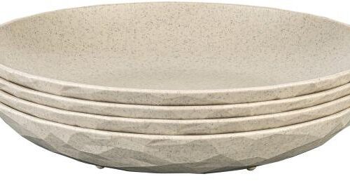 Koziol Club Organic Teller, Ø22cm, 4-teilig, sand