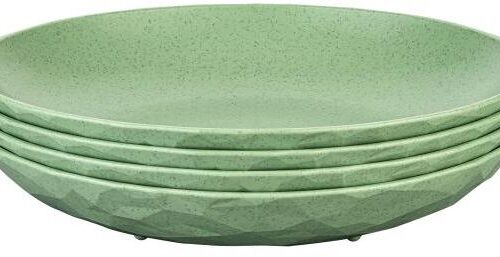 Koziol Club Organic Teller, Ø22cm, 4-teilig, grün