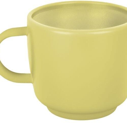 Brunner Dolomit Cappuccino Henkelbecher, gelb