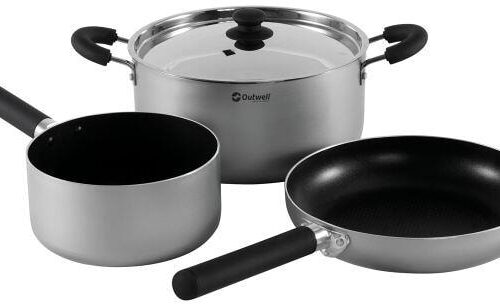 Outwell Feast Keramik Kochset, 3-teilig, grau