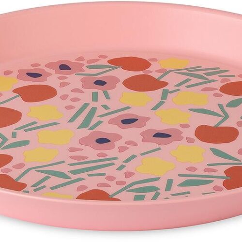 Koziol Connect Nora Teller, Ø20,5cm, sweet pink blooms