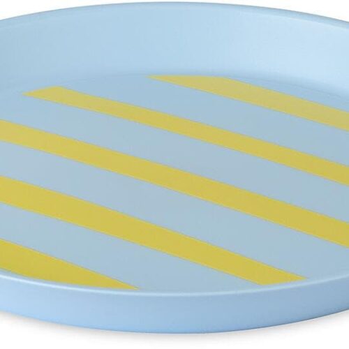 Koziol Connect Nora Teller, Ø20,5cm, sweet blue stripes