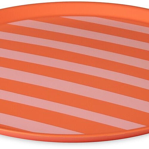 Koziol Connect Nora Teller, Ø25,5cm, strong coral stripes
