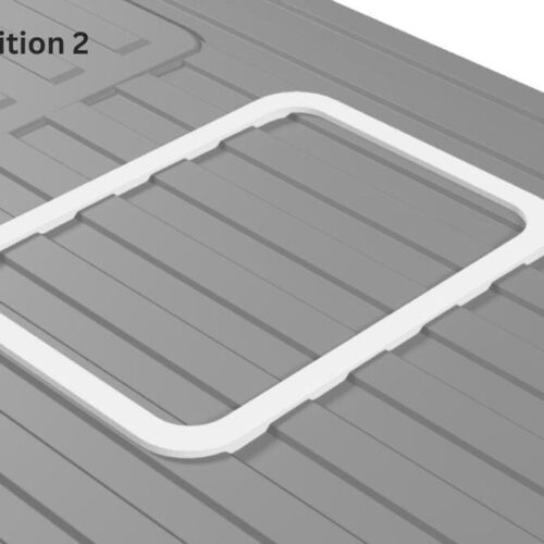 camper-adapter Adapterrahmen für Carbest Dachfenster 70x50 auf Ducato, Jumper, Boxer - Position Mitte/ Hinten (Pos 2)