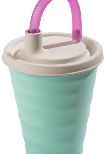 Joosiecap Trinkbecher mit Deckel, 250ml, türkis