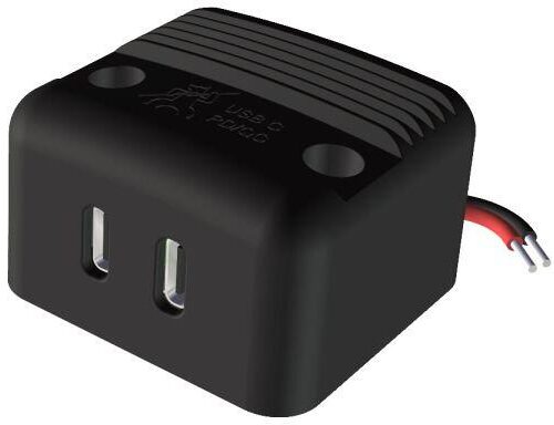 Pro Car Universal USB-C Aufbausteckdose, 30W, schwarz