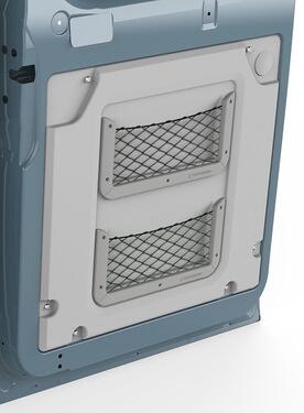 Hecktür Doppelnetz Fach, passend für Fiat Ducato, 67x62cm, grau