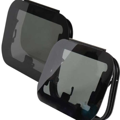 Carbest RW Eco Ausstellfenster aus Echtglas, 700x300mm, stufenloser Aussteller