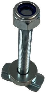 Heavy-Duty-Schraub-Fitting mit Mutter M10 Gewinde