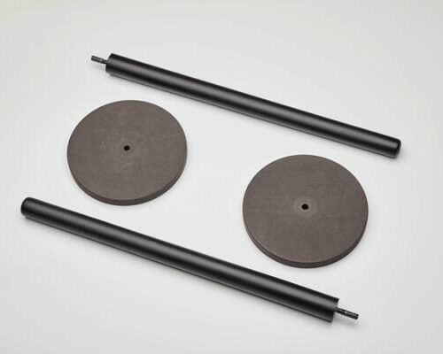 Froli Stützfuß-Set aus Holz mit Stützplatten für Schlafmodul VW T7 Multivan, schwarz