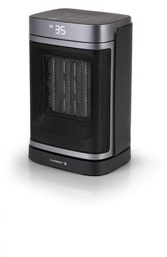 Carbest Andro Keramik Elektro-Heizlüfter, 230V, 1500W, mit Fernbedienung, anthrazit/schwarz