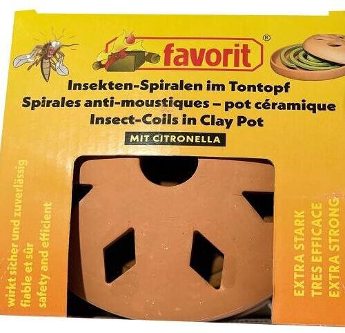 Favorit Favorit Terracotta-Räuchertopf inkl. 2 Insektenspiralen