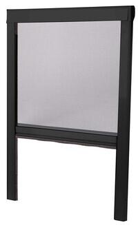 Reimo Innenrahmen mit Moskitonetz für Badfenster (Adria), Schwarz