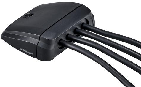 Scanstrut DS-Multi-H Kabeldurchführung, Ø4x15mm, Kunststoff, schwarz