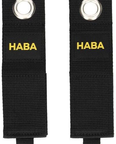 HABA FlexiCord Loop Kabelband mit Ringöse, 2-teilig, schwarz