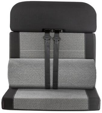 CTA Polsterbezug für Smart-Bed mit Kopfstützen, durchgängig, schwarz