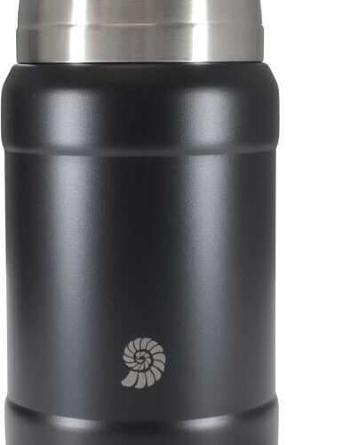 Origin Outdoors Thermobehälter Outdoor, klappbarer Edelstahllöffel, 0,8 Liter, schwarz