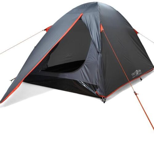Origin Outdoors Comodo Zelt, 2 Personen, Moskitonetztür, Fenster, dunkelgrau