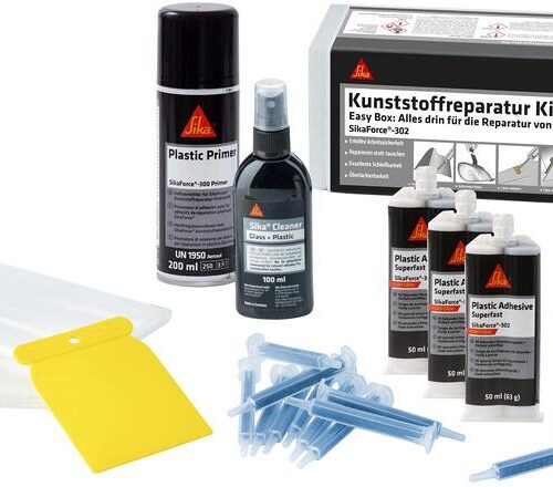 Sika Force 302 Kunststoffreparaturkit, Easy Box, schwarz