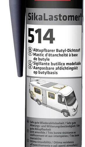 Sika Lastomer 514 dauerplastischer Dichtstoff, 310ml, schwarz