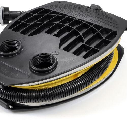 Origin Outdoors Fuß-Luftpumpe, Volumen 5 Liter, schwarz/gelb