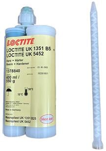 Loctite UK 1351 2k Klebstoff, 400 ml Doppelkammerkartusche