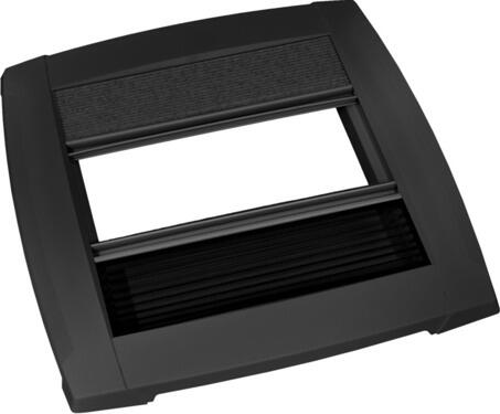 MPK Nachrüst-Innenrahmen für alle MPK-Dachhauben, 40x40cm, ohne LED-Beleuchtung, schwarz