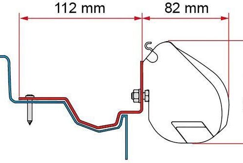 Fiamma F35 Adapter für Ford Custom Group Rapido