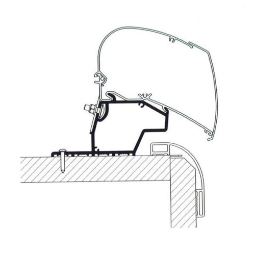 Thule Omnistor 9200/6300 Adapter für Mobilvetta 2024