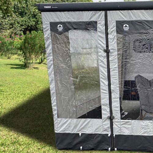 Reimo Girona Wind-/Rainblocker Frontpanel, 1 Fenster, 100cm, grau