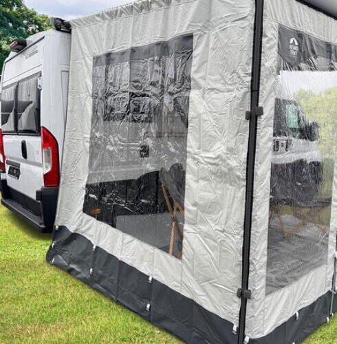 Reimo Girona Wind-/Rainblocker Seitenpanel, 1 Fenster, 230-250cm, rechts, grau