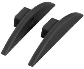 Carbest Endkappe für Aluminium LED Profil halbrund, 2er-Pack, schwarz