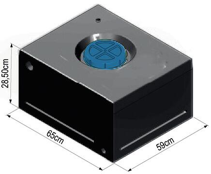 Wassertank Fix System, schwarz, 105L