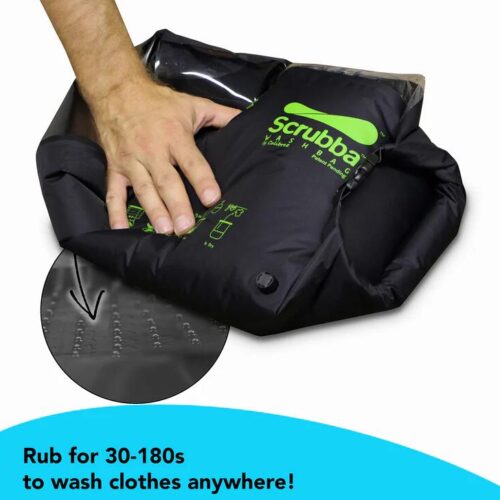 Scrubba Wash Bag Reisewaschmaschine, schwarz, 13,5L