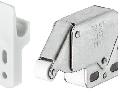 HÄFELE Federschnapp-Verschluss Mini-Latch, weiß