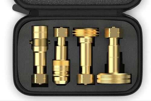 DREHMEISTER Adapter-Set für Gasflaschen W21.8L inkl. Etui