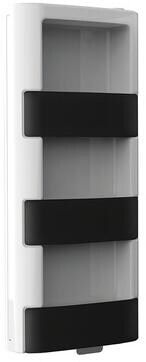 Regal zur Duschabtrennung, 1197x250x125mm, weiß/schwarz